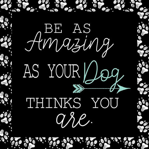 Be As Amazing Black Ornate Wood Framed Art Print with Double Matting by Allen, Kimberly