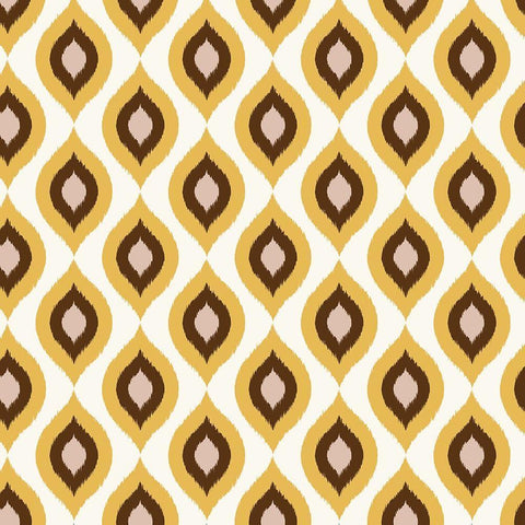 Global Pattern 1 Gold Ornate Wood Framed Art Print with Double Matting by Allen, Kimberly