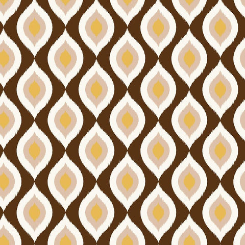 Global Pattern 2 White Modern Wood Framed Art Print with Double Matting by Allen, Kimberly