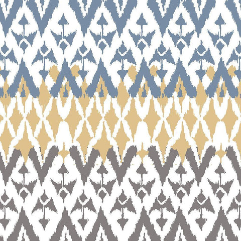 Ikat Farm 1 Gold Ornate Wood Framed Art Print with Double Matting by Allen, Kimberly