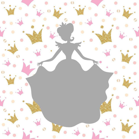 Princess Dreams 1 Black Ornate Wood Framed Art Print with Double Matting by Allen, Kimberly