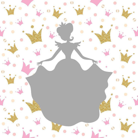 Princess Dreams 1 Black Modern Wood Framed Art Print by Allen, Kimberly