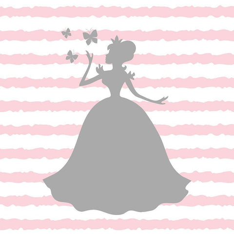 Princess Dreams 2 Black Modern Wood Framed Art Print with Double Matting by Allen, Kimberly