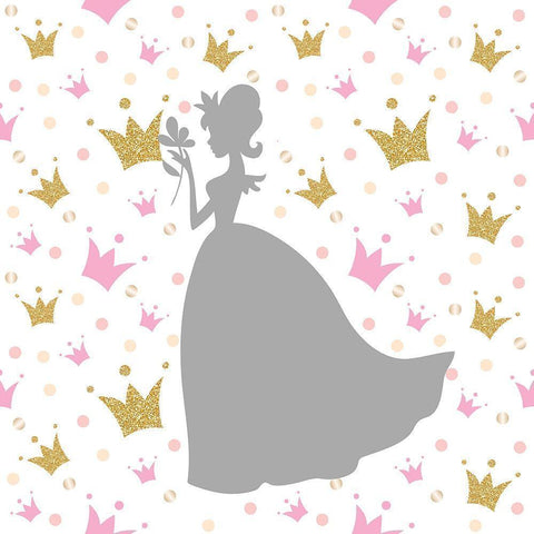 Princess Dreams 3 White Modern Wood Framed Art Print by Allen, Kimberly
