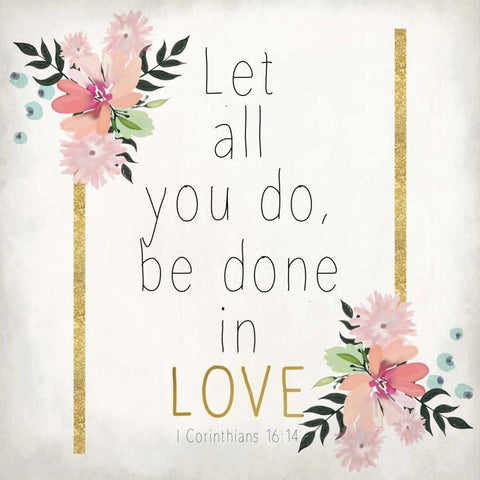 Let all We Do White Modern Wood Framed Art Print by Allen, Kimberly