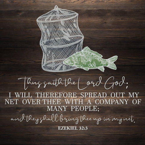 My Net Gold Ornate Wood Framed Art Print with Double Matting by Allen, Kimberly