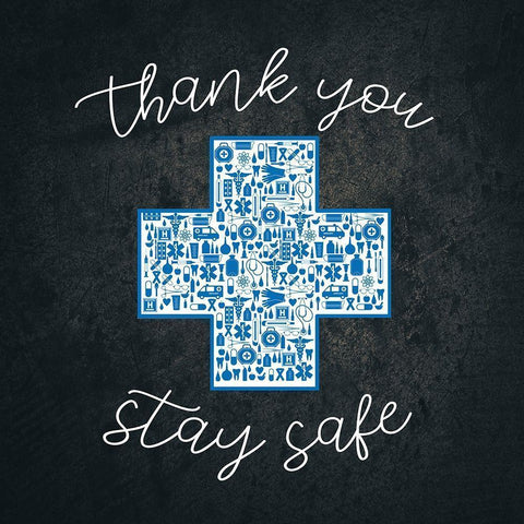 Stay Safe White Modern Wood Framed Art Print by Allen, Kimberly