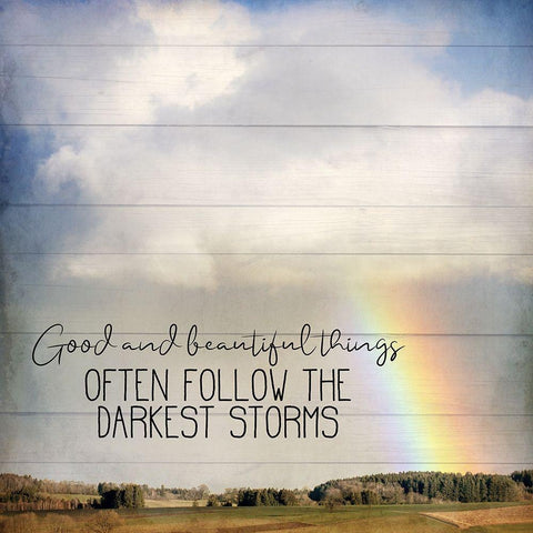 After the Storm White Modern Wood Framed Art Print by Allen, Kimberly