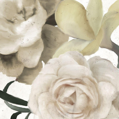 Fall Blooms 2 Golden White Modern Wood Framed Art Print by Allen, Kimberly
