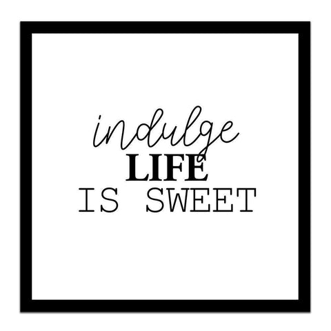 Indulge Black Modern Wood Framed Art Print by Allen, Kimberly