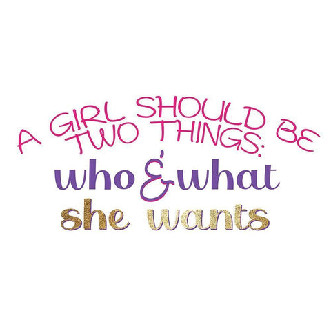 A Girl 2 White Modern Wood Framed Art Print with Double Matting by Allen, Kimberly