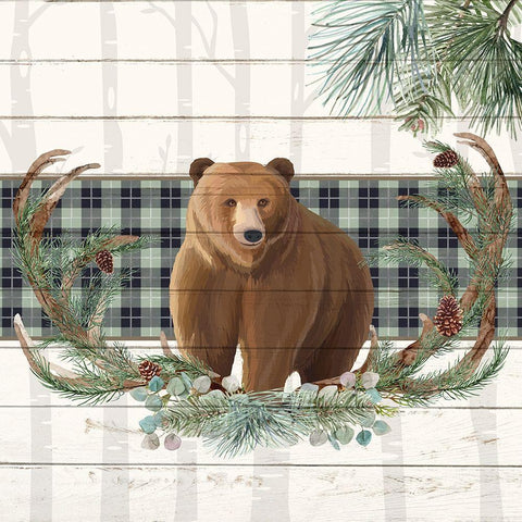 Forest 1 Gold Ornate Wood Framed Art Print with Double Matting by Allen, Kimberly