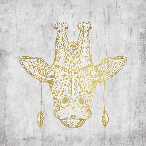 Wild 1 Gold Ornate Wood Framed Art Print with Double Matting by Kimberly, Allen