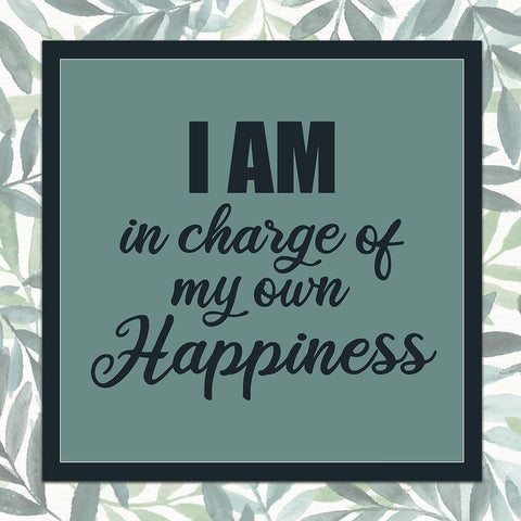 I Am 1 Square White Modern Wood Framed Art Print by Allen, Kimberly