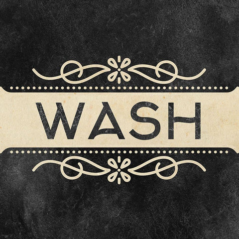 Wash Dry Fold 1 White Modern Wood Framed Art Print with Double Matting by Allen, Kimberly