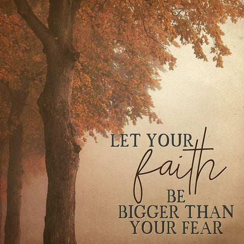 Bigger than your Fears Black Modern Wood Framed Art Print by Allen, Kimberly