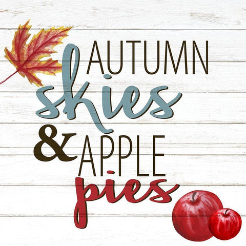 Autumn Skies Black Modern Wood Framed Art Print by Allen, Kimberly