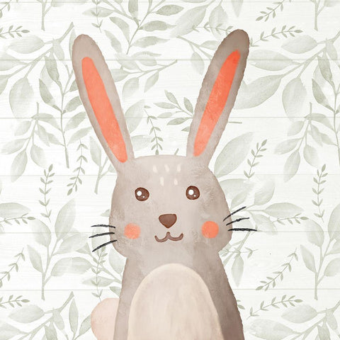 Woodland Love 1 White Modern Wood Framed Art Print by Allen, Kimberly