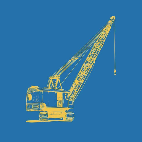 Construction 1 White Modern Wood Framed Art Print by Allen, Kimberly