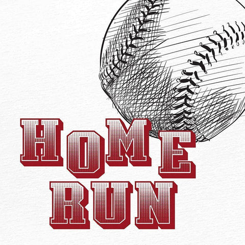 Home Run Black Modern Wood Framed Art Print by Allen, Kimberly