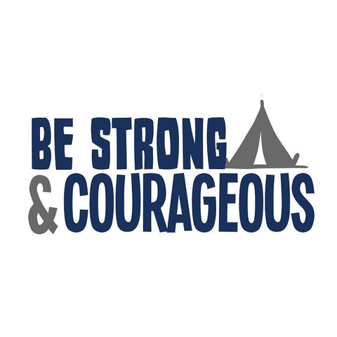 Be Strong 1 Black Modern Wood Framed Art Print with Double Matting by Allen, Kimberly