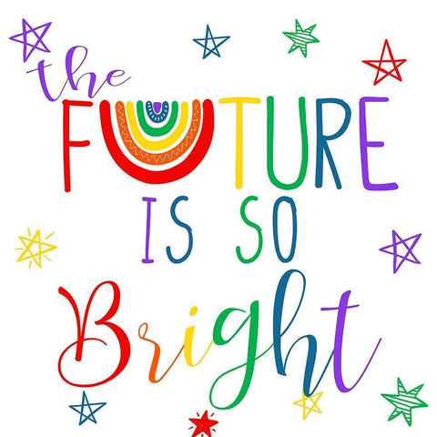 Bright Future 5 Gold Ornate Wood Framed Art Print with Double Matting by Allen, Kimberly