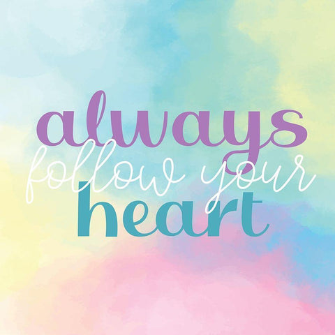 Always Follow Gold Ornate Wood Framed Art Print with Double Matting by Allen, Kimberly