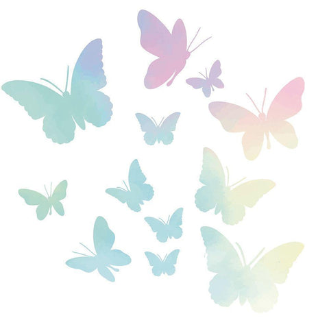 Butterflies White Modern Wood Framed Art Print by Allen, Kimberly