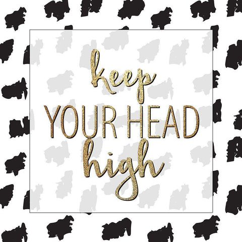 Head High Black Ornate Wood Framed Art Print with Double Matting by Allen, Kimberly