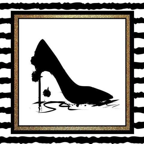 Love Fashion 4 Black Ornate Wood Framed Art Print with Double Matting by Allen, Kimberly