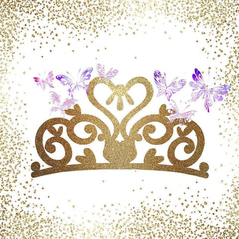 Princess Heart 2 Black Modern Wood Framed Art Print with Double Matting by Allen, Kimberly