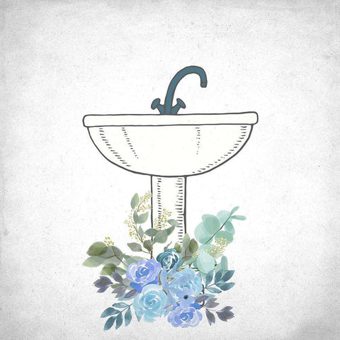 A Place 4 Black Ornate Wood Framed Art Print with Double Matting by Allen, Kimberly