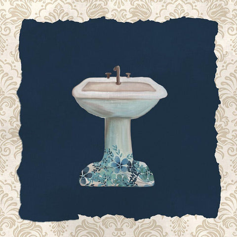 In the Tub 3 Black Modern Wood Framed Art Print by Allen, Kimberly