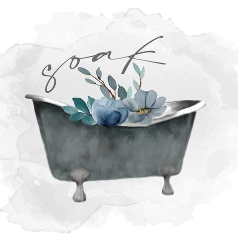 Wash Your 5 Black Modern Wood Framed Art Print by Allen, Kimberly