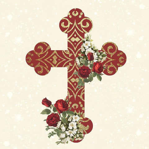 Pray 2 V2 White Modern Wood Framed Art Print by Allen, Kimberly
