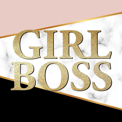 Girl Boss 1 Black Ornate Wood Framed Art Print with Double Matting by Allen, Kimberly