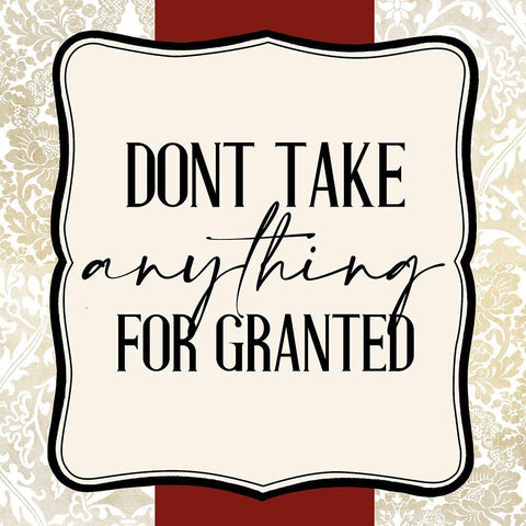 Dont Take 3 White Modern Wood Framed Art Print with Double Matting by Allen, Kimberly