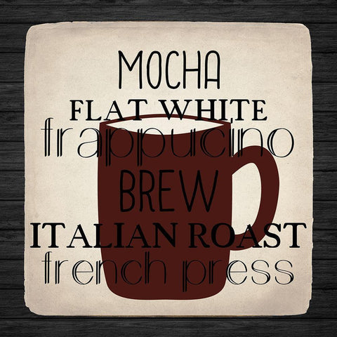 Coffee Gets Me 2 Black Ornate Wood Framed Art Print with Double Matting by Allen, Kimberly