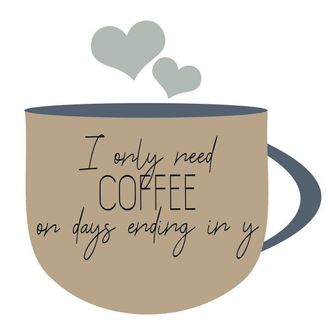 I Drink Coffee 2 V2 Gold Ornate Wood Framed Art Print with Double Matting by Allen, Kimberly