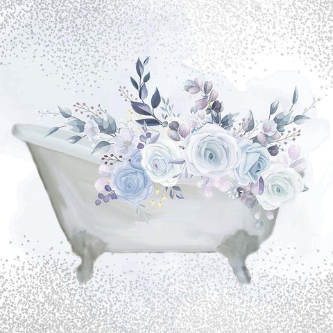 Wash Soak Relax 2 Black Modern Wood Framed Art Print by Allen, Kimberly