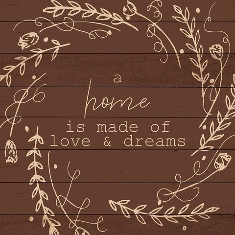 A Home White Modern Wood Framed Art Print by Allen, Kimberly