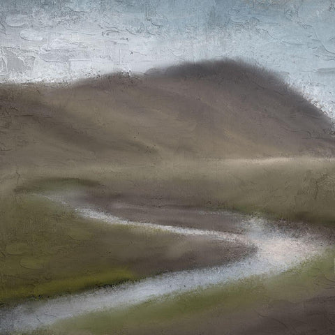 Mountain Stream White Modern Wood Framed Art Print by Allen, Kimberly
