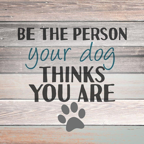 Be the Person White Modern Wood Framed Art Print with Double Matting by Allen, Kimberly