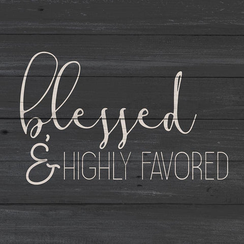 Highly Favored White Modern Wood Framed Art Print by Allen, Kimberly