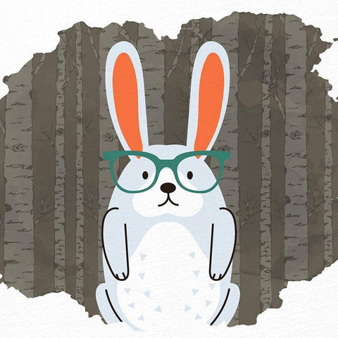 Forest Fun 3 Black Modern Wood Framed Art Print by Allen, Kimberly