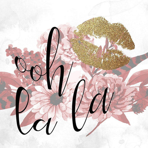 Paris Fall Blooms 3 v2 Black Modern Wood Framed Art Print by Allen, Kimberly