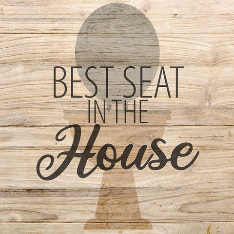 Best Seat Black Modern Wood Framed Art Print by Allen, Kimberly