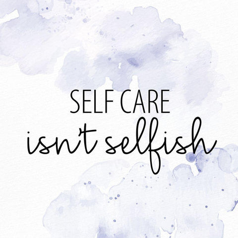 Selfcare Isnt Selfish Black Modern Wood Framed Art Print by Allen, Kimberly