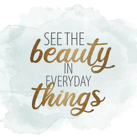 Gratitude Enough 2 White Modern Wood Framed Art Print with Double Matting by Allen, Kimberly