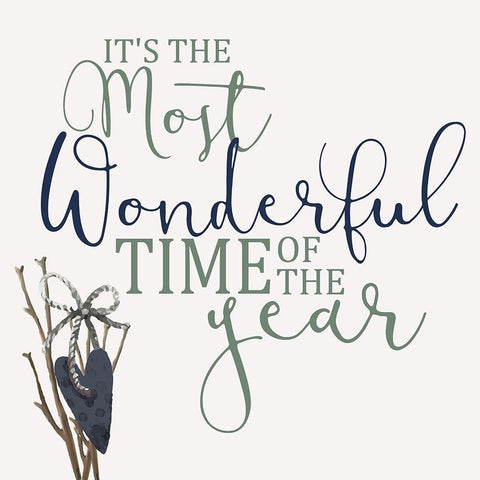 The Most Wonderful Time Black Modern Wood Framed Art Print by Allen, Kimberly